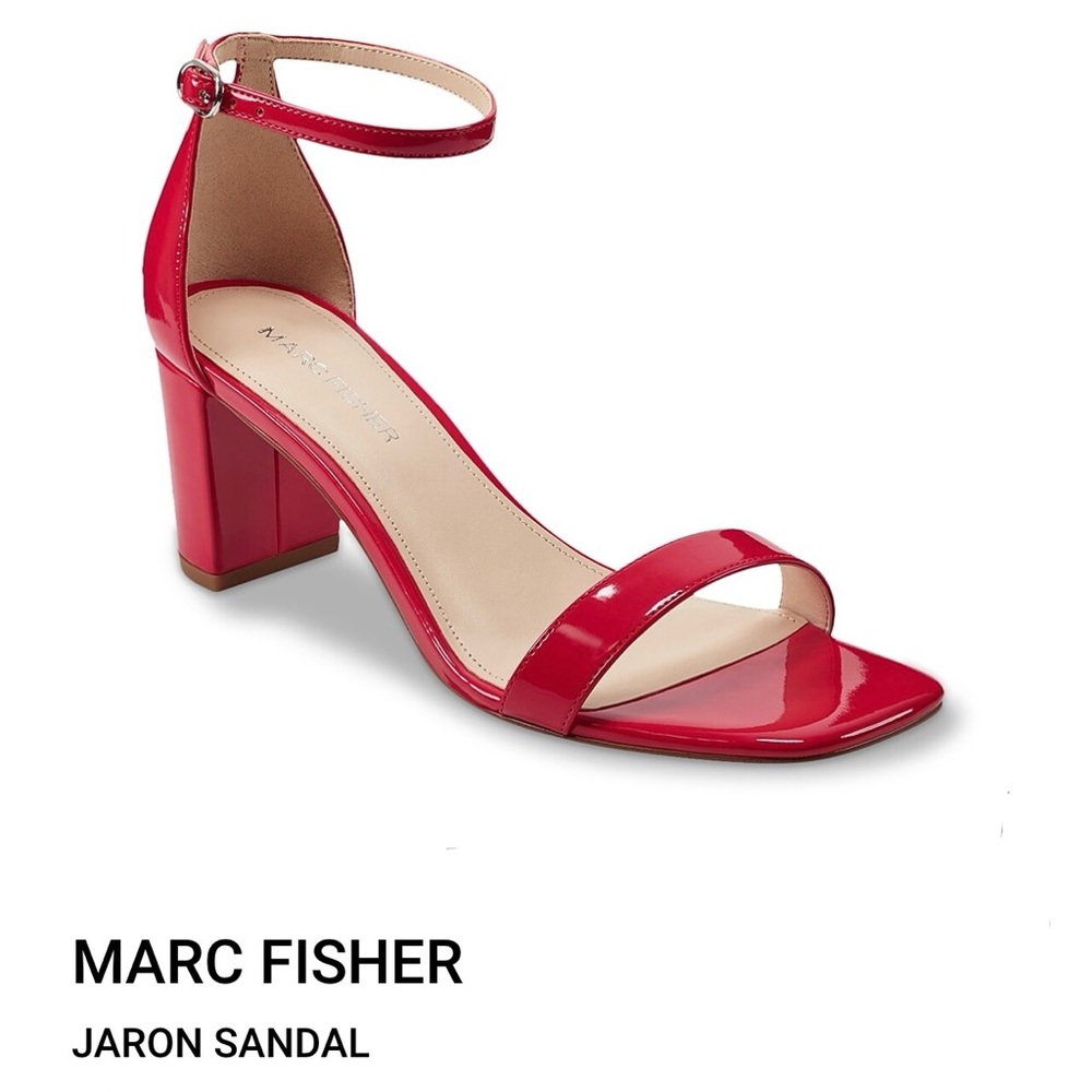New! Marc Fisher JARON RED Sandal 9.5